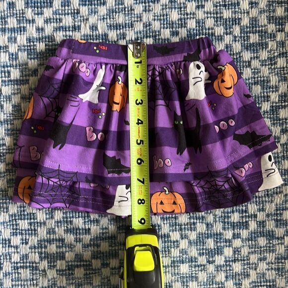 Not Too Spooky Girl’s Size 2 (80) Boo Purple Halloween Skirt w Pumpkin Ghost Bat - Picture 3 of 6
